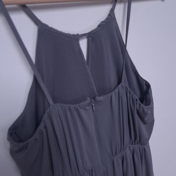 J Crew Gray Short Sleeveless Mini Dress Spaghetti Straps 2 - Picture 5 of 7